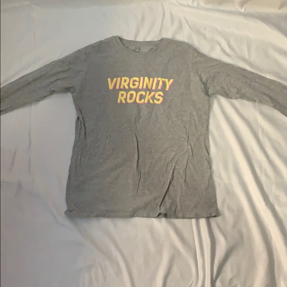 Virginity rocks long sleeve tee